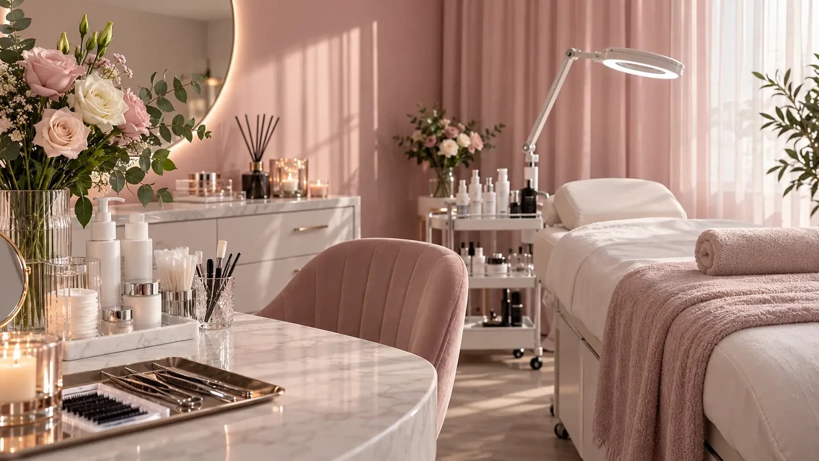 Pink lashroom & beauty